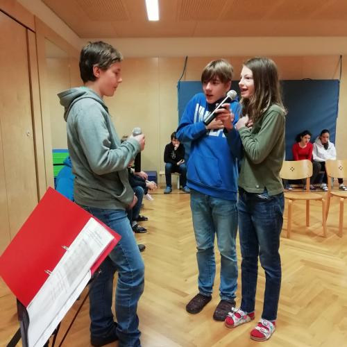 Probe für das Weihnachtstheater