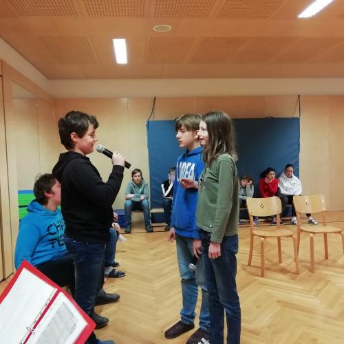 Probe für das Weihnachtstheater