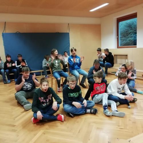 Probe für das Weihnachtstheater