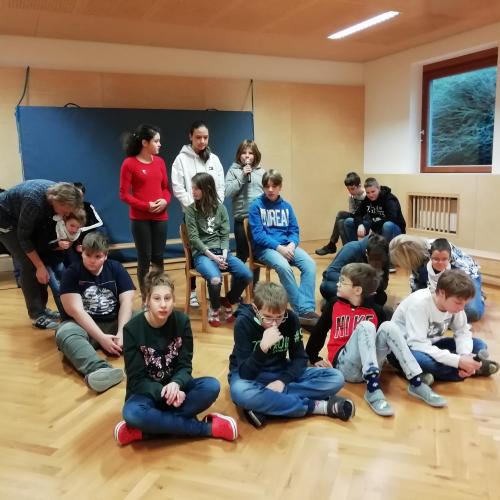 Probe für das Weihnachtstheater