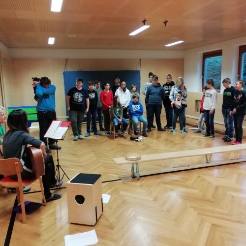 Probe für das Weihnachtstheater