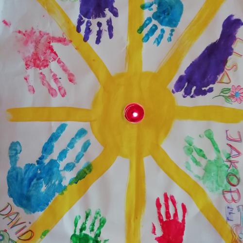 Religionsunterricht, Lichterfeier, Wir sind in Gottes Hand