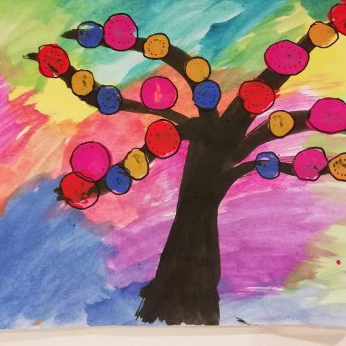 Bunter Baum