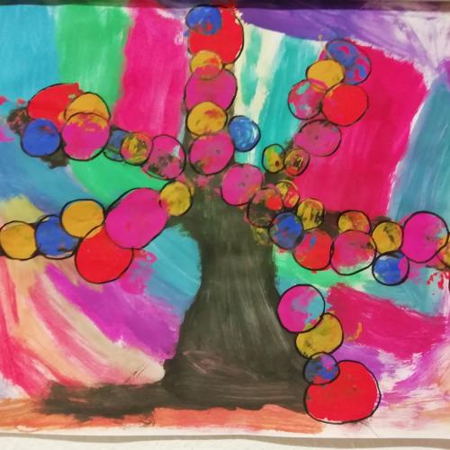 Bunter Baum