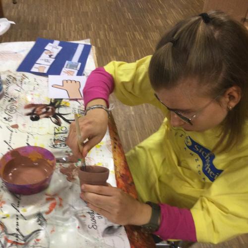 Werken E1-fleißige Schülerinnen und Schüler