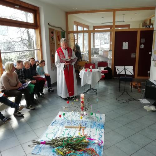 Ostermesse mit Pater Erich