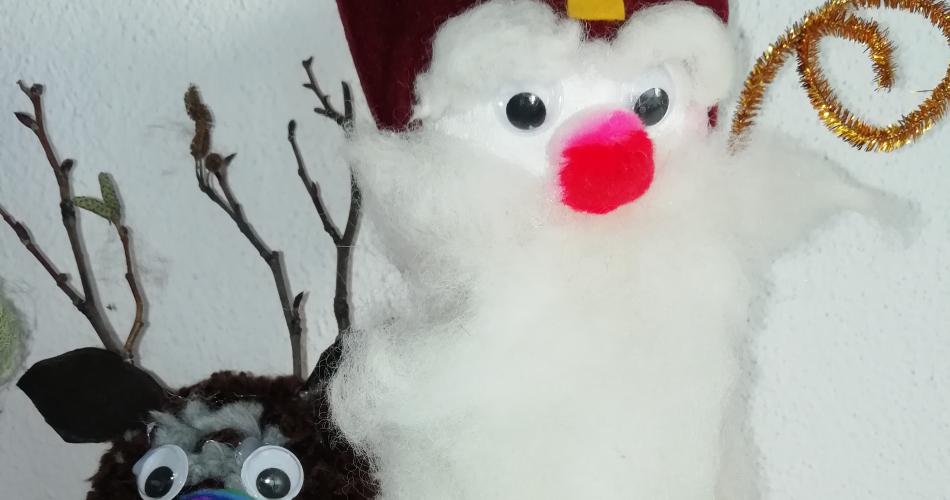 Nikolaus und Rentiere
